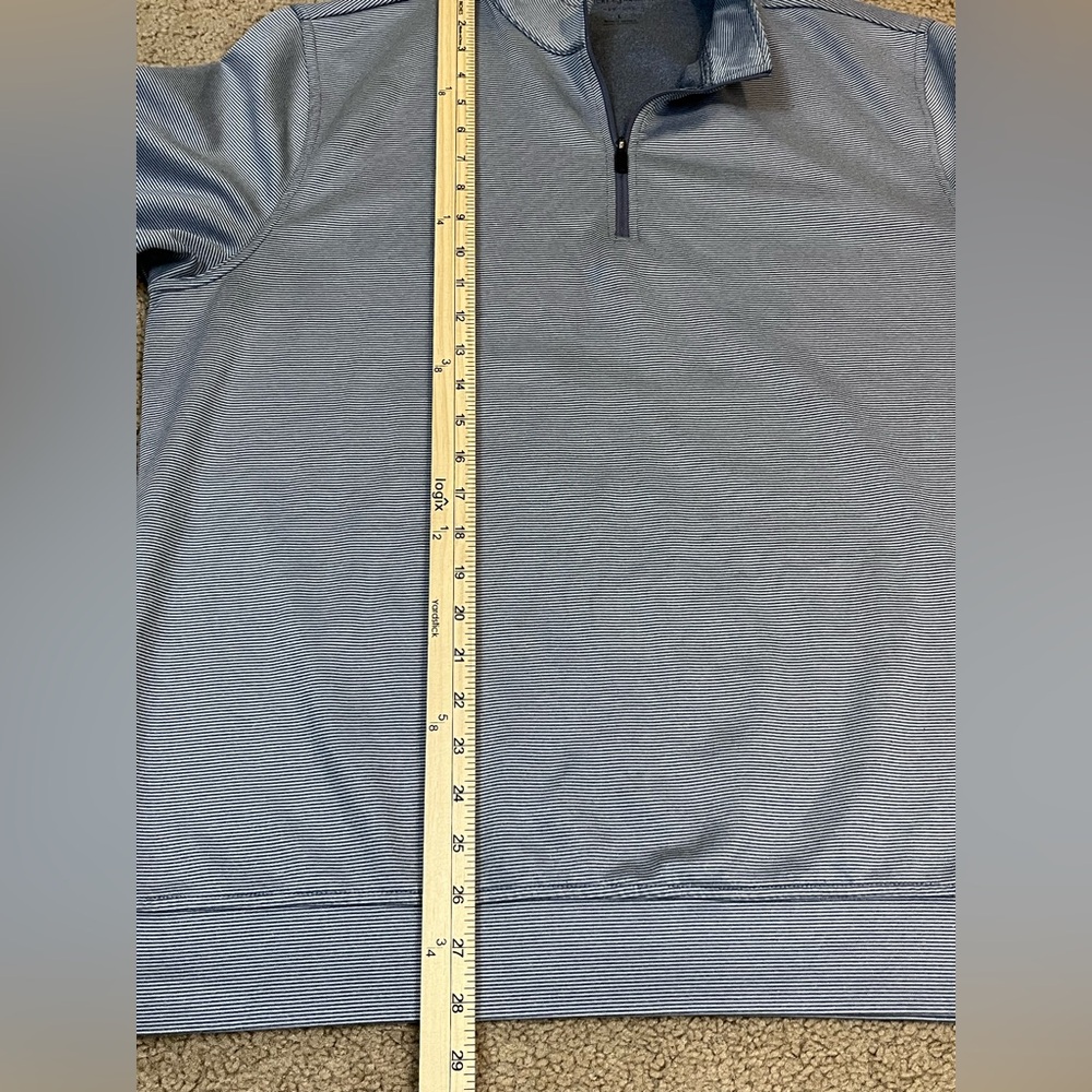 Hickey Freeman Men’s Gray Quarter-Zip Pullover. Large. - Picture 5 of 8